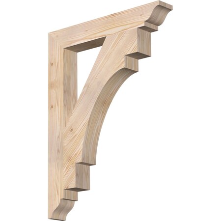 Ekena Millwork Merced Traditional Smooth Bracket, Douglas Fir, 3 1/2"W x 24"D x 32"H BKT04X24X32MRC01SDF